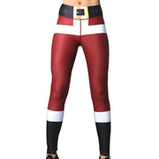 Yoga Christmas Print Hip High Waist Fitness Yoga Pants