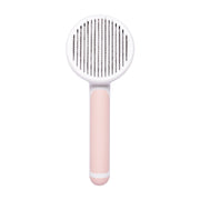 New Pet Cat Brush Hand-held Steel Wire Self-cleaning Comb Looper For Hair Removal