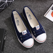 Flat bottom women's shoes breathable new canvas shoes