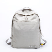 Solid color waterproof oxford casual backpack