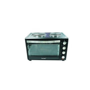 Smartec 38 Liters Oven With Two Hot Plates - Black 1 Yr warranty