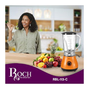 Roch 2 IN 1 1.5 Litres Unbreakable Ice Crushing Powerful Jar Blender - Blue (2YRS WRNTY)