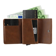Men's New Hot Sell Fashion Retro Tri-fold Wallet