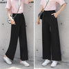 Slacks Knit Thin Pants For Women High Waist