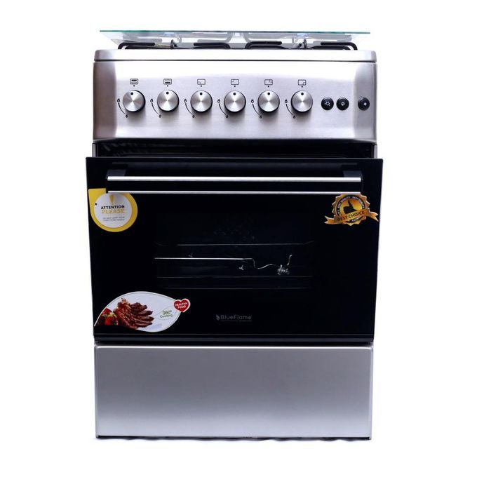 BlueFlame 60x60cm Full Gas Cooker with Gas Oven S6040GRFP-I