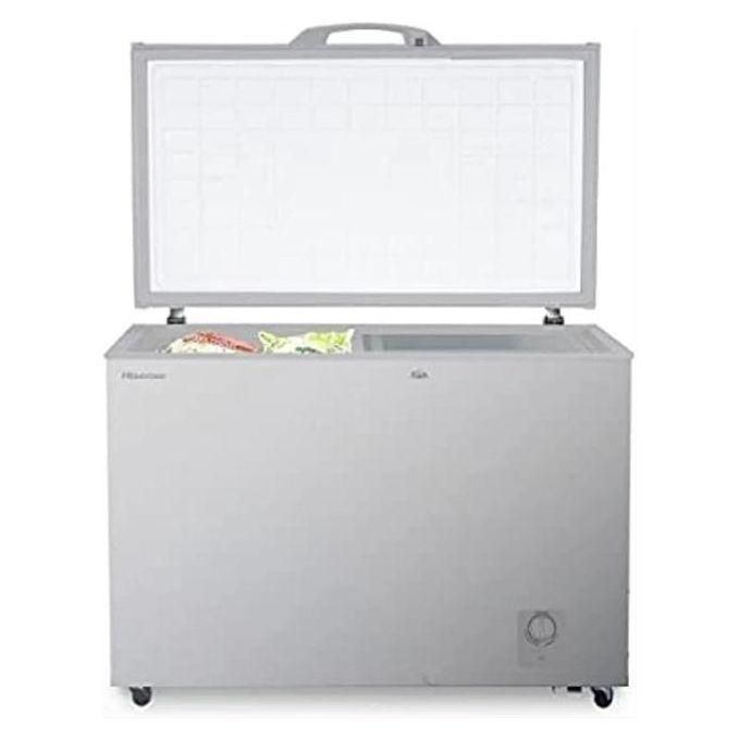Hisense 400 Liters Chest Freezer Single Door Deep Freezer - Grey 3Yrs Wrnty