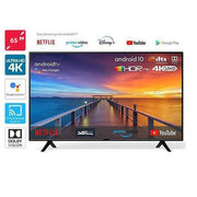 Pixel 65 Inch 4K Smart Certified Android Frameless TV With Built-in Bluetooth, WIFI - Black