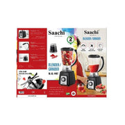 Saachi 2 In1 Double Jar Blendforce Blender, 1.5 Litres - Black(1 YR WRTY)