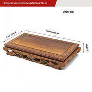 Door Frame Grape Vine Jade Stone Teapot Chopsticks Base