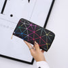Personalized Long Laser Geometry Hand Purse