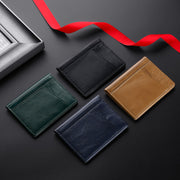 Multi-card Slot RFID Real Cowhide Bank Card Holder ID Holder