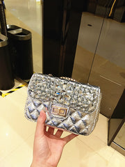 Diamond Bag With Diamond Rhinestones Clutch Shoulder Crossbody