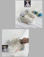 All-match Super Fire Jelly Rainbow Bottom Sports Women's Shoes Color Daddy Shoes