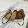 Niche Design Vacation Straw Tote Bag