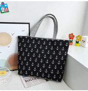 Simple Boat Anchor Portable Large Capacity Printed Handbag