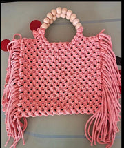 Woven Women's Crossbody Mini Bag Mobile Phone Bag Hanging Wrist Coin Purse Summer