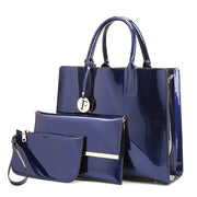 Patent leather handbag bright face mother bag