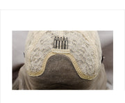 Front Lace Half Hand Hook Gradient Color Long Curly Head Cover