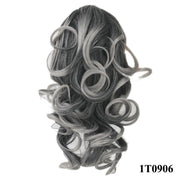 Grab ponytail Curly ponytail
