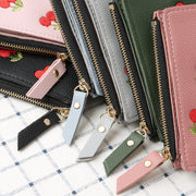 Cherry embroidery coin purse