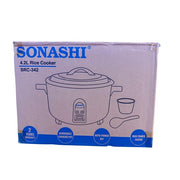 Sonashi 4.2 Litre Non-Stick Rice Cooker with Removable Cooking Pot - SRC-342 White