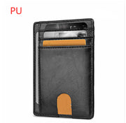 Card Holder Leather Foreign Trade Men RFID Anti-theft Swiping European And American Card Holder Male Amazon Hot Products Card Holder