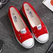 Flat bottom women's shoes breathable new canvas shoes
