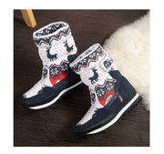 New winter warm in the tube Princess female baby cotton shoes thickening plus velvet waterproof non-slip girls children snow boots