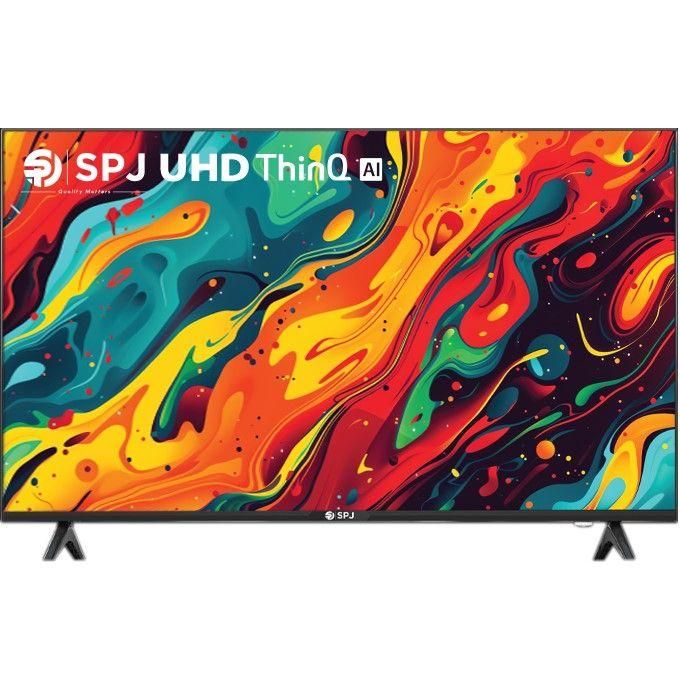 SPJ 75 Inch Smart Frameless UHD 4K Ai ThinQ Webos Series TV - Black.