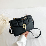 Women's Fashion Leisure Chain Portable Lock Shoulder Messenger Bag