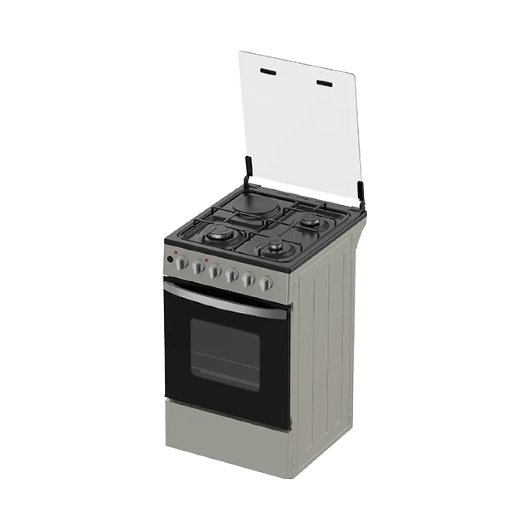 Midea 50X60cm 3 Gas 1 Electric Cooker with Electric Oven 50E3G1H-BK