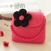 Children's bag children's messenger bag Girl's bead chain hand bag cute flower princess bag baby baby purse