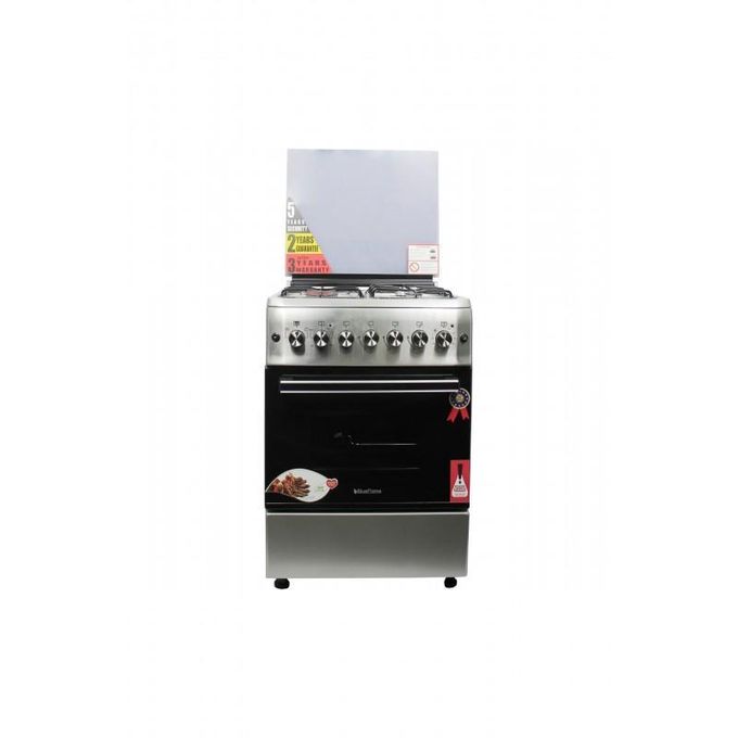 BlueFlame 60X60cm 3 Gas 1 Electric Cooker with Electric Oven S6031EFRP-L