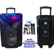 Smartplus 12 Inch High Power Rechargable Multimedia Speaker - Black.