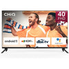 Chiq 40 Inch FHD Smart TV, Android 9.0, HDR10, WiFi, Bluetooth 5.0, Google Play Store, Prime Video, YouTube, HDMI, USB