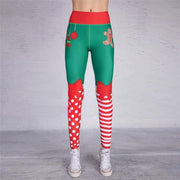 Yoga Christmas Print Hip High Waist Fitness Yoga Pants