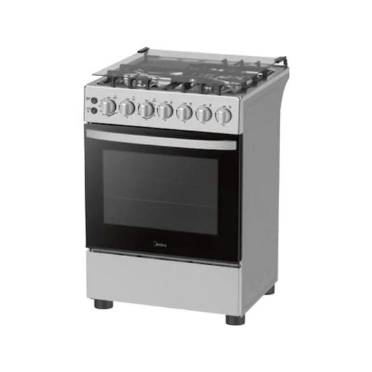 Midea 60x60cm 3Gas 1 Electric Cooker With Electric Oven 60E3G1H6F-SL Silver
