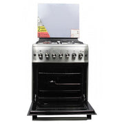 Blueflame 60 X 60cm 3 gas burners and 1electric hot plate S6031EFRP-L with electric oven inox - stainless Steel ( Made in Turkey ) (3YR WRNTY)