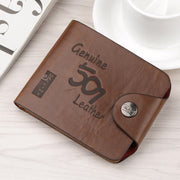 Tri-fold European and American hipster men's antique retro multi-card wallet