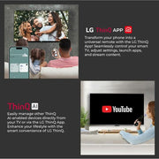 SPJ 50 Inch Smart Frameless UHD 4K Ai ThinQ Webos Series TV - Black.