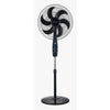 SPJ 18 Inch Adjustable Standing Smart Fan With Display And Remote Control - Black