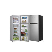 Hisense 328 Liters / 328L Double Door Refrigerator - Silver