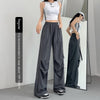 American Straight Pants High Waist Casual Wide Leg Quick-drying Track Pants