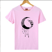 Casual Cartoon Character English Print Women's T-shirt