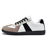 Top Layer Pigskin Leather Sneaker Japanese Canvas Retro Sports Couple Casual Shoes
