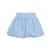 Pure Color All-matching Puffy High Waist Ultra Short Skirt