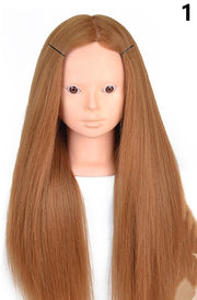 Wig head practice round hair