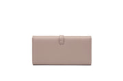 Long Metal Buckle Simple Tri-fold Clutch