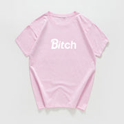 Fashion Women's Letter Print Short Sleeve T-Shirt