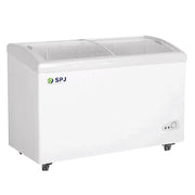 SPJ 470L Showcase Display Chest Freezer – Silver